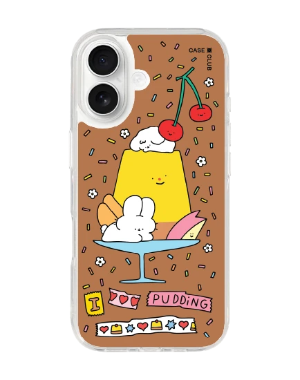 เคสใส iphone 17 magsafe fluffy bunny พุดดิ้งแสนหวาน