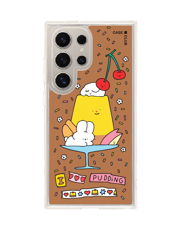 เคสใส Samsung S24 Ultra MagSafe Fluffy Bunny พุดดิ้ง