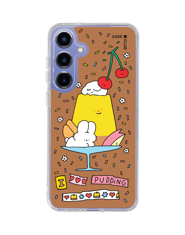Samsung Galaxy S25 Plus Clear MagSafe Fluffy Bunny Pudding