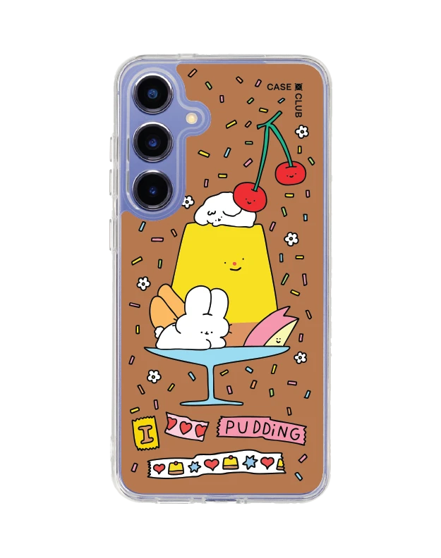 เคสใส samsung galaxy s25 plus magsafe fluffy bunny พุดดิ้งแสนหวาน