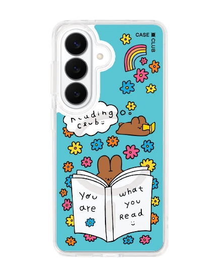 samsung galaxy s26 clear magsafe fluffy bunny reading club