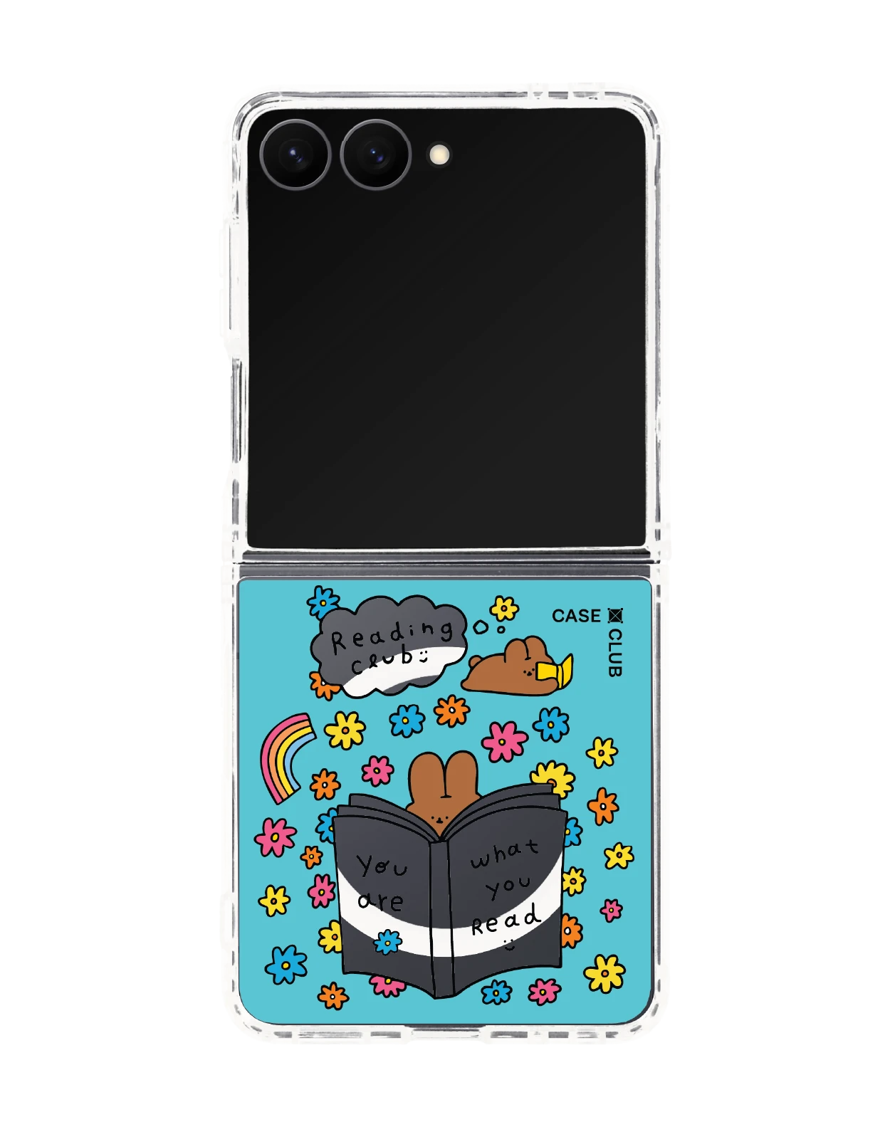 เคสใส samsung galaxy z flip 8 magsafe fluffy bunny ชมรมนักอ่าน