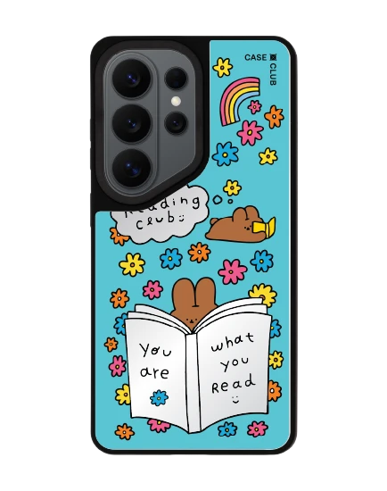 เคสกระจก samsung s26 ultra matte magsafe fluffy bunny reading club