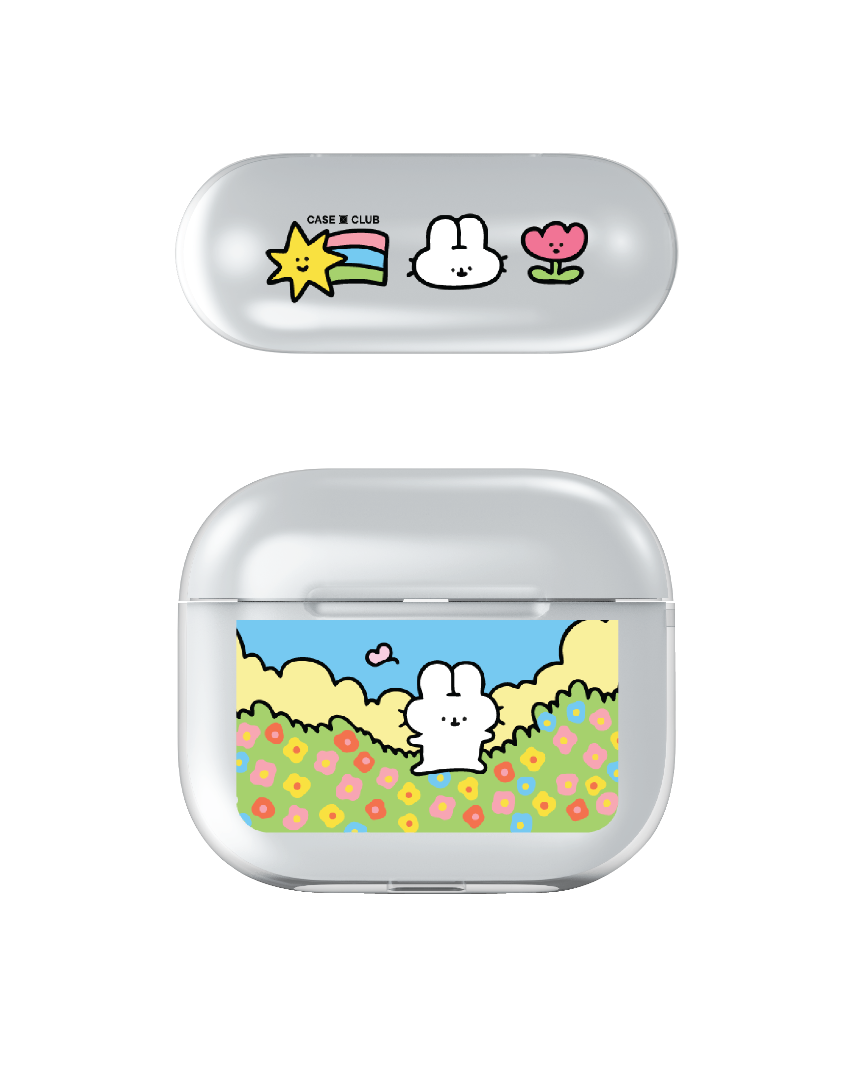 เคสใส AirPods รุ่น 3 Fluffy Bunny แสตมป์