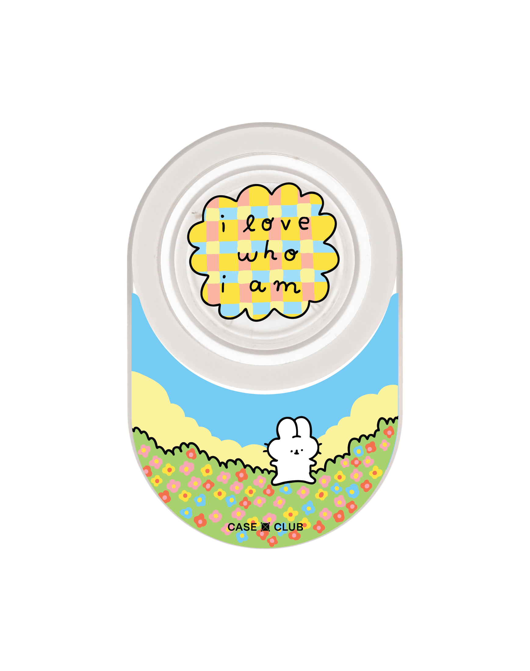 clear popgrip fluffy bunny stamp