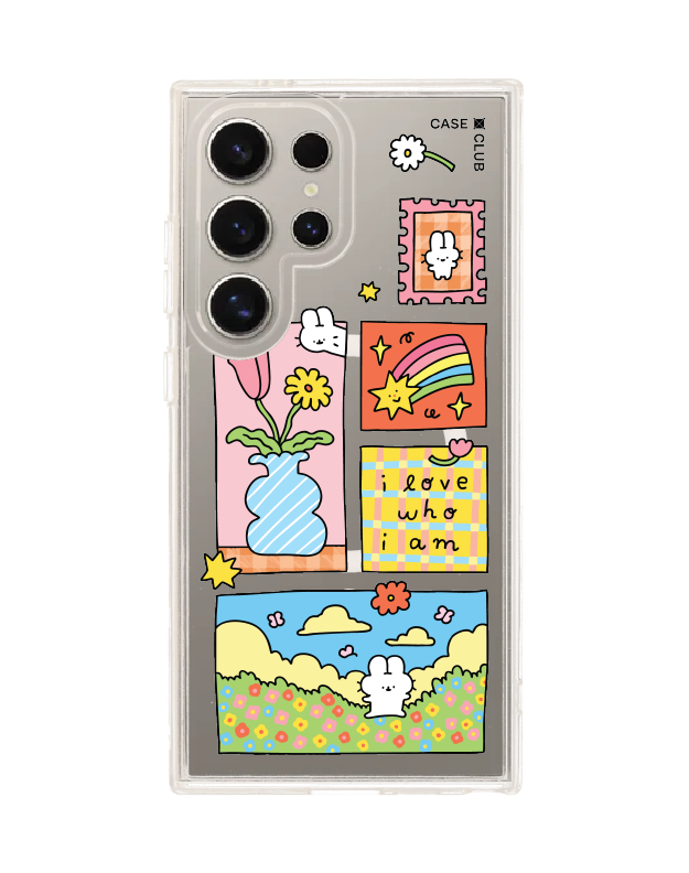 เคสใส Samsung S24 Ultra MagSafe Fluffy Bunny แสตมป์
