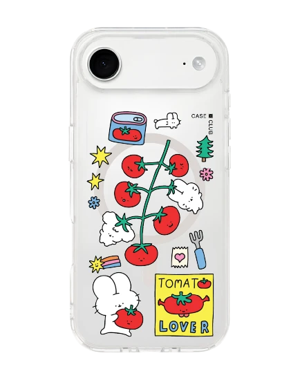 iphone 17 air clear magsafe fluffy bunny tomato lover