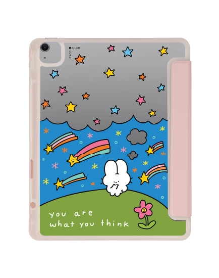 เคสใส ipad air6/7 13" 2025 (m2/m3) สีชมพู fluffy bunny universe