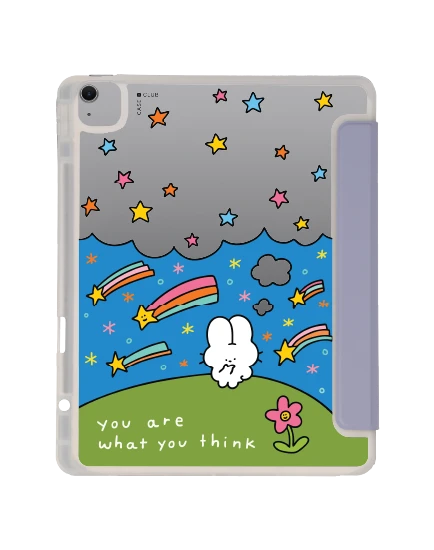 เคสใส ipad air6/7 13" 2025 (m2/m3) สีม่วง fluffy bunny universe