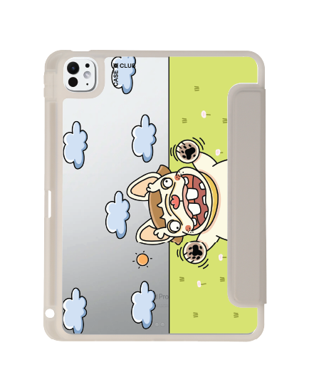 เคสใส ipad pro 11 สีเทา french bulldog การ์เดน