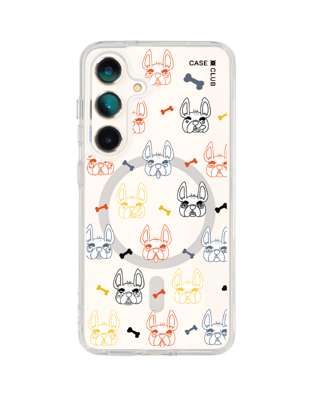 เคสใส samsung galaxy s25 magsafe french bulldog ลาย