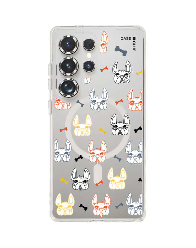 เคสใส samsung galaxy s25 ultra magsafe french bulldog ลาย