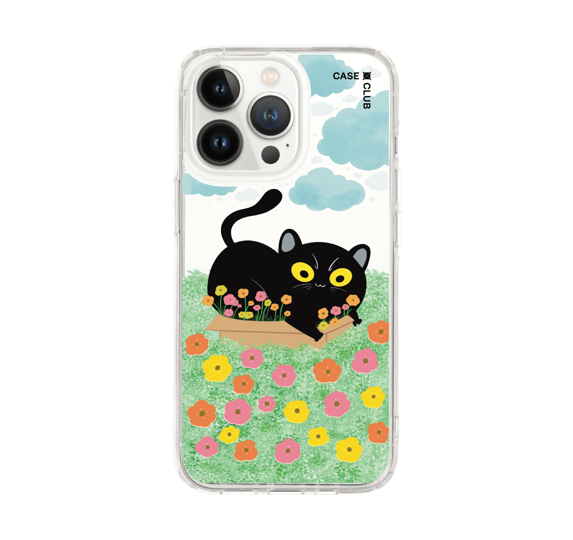 เคสใส iPhone 13 Pro สวนแมวดำ