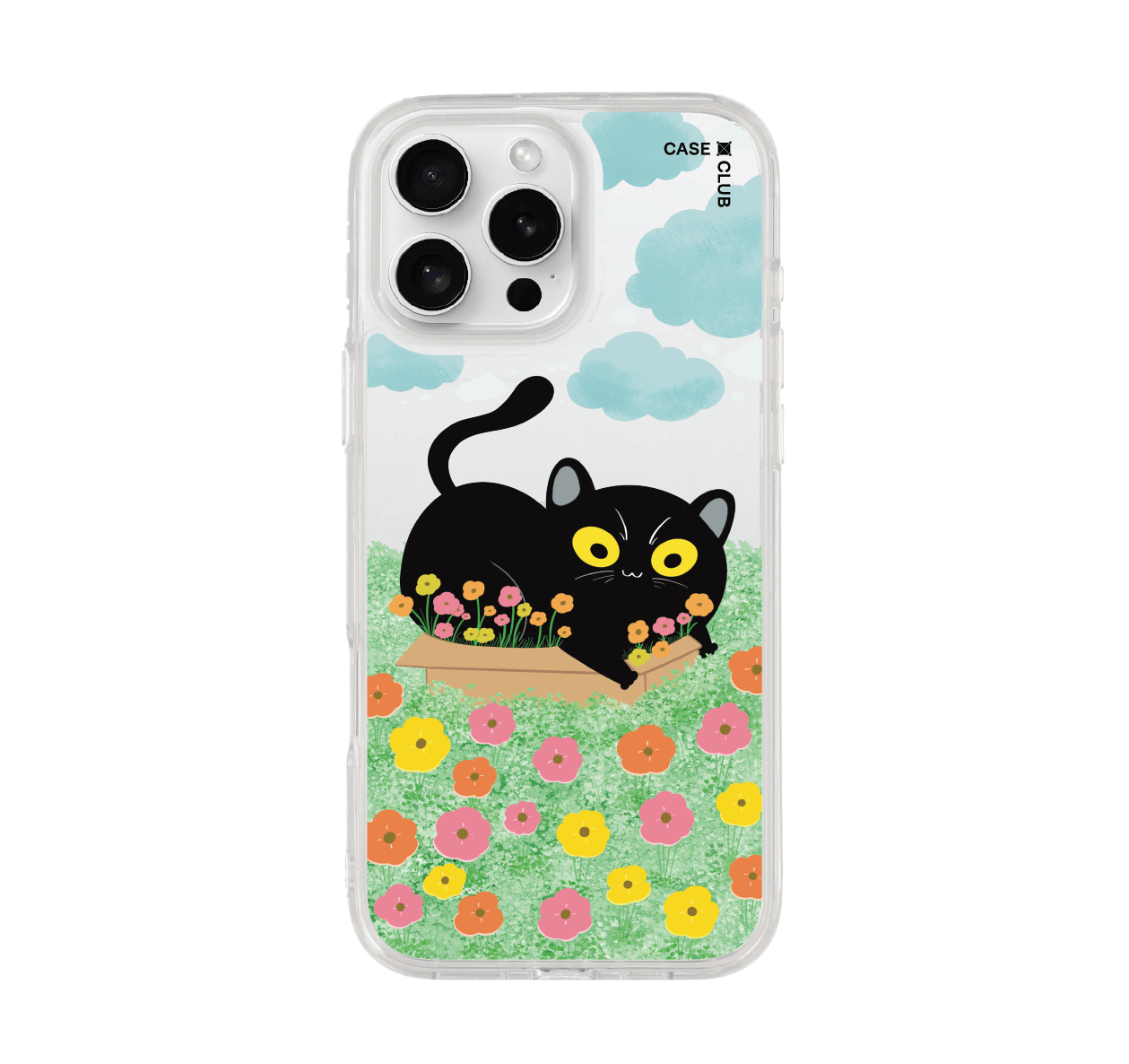 เคสใส iphone 16 pro max สวนแมวดำ