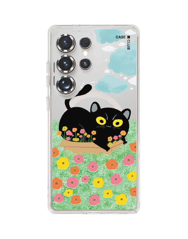เคสใส samsung galaxy s25 ultra magsafe สวนแมวดำ