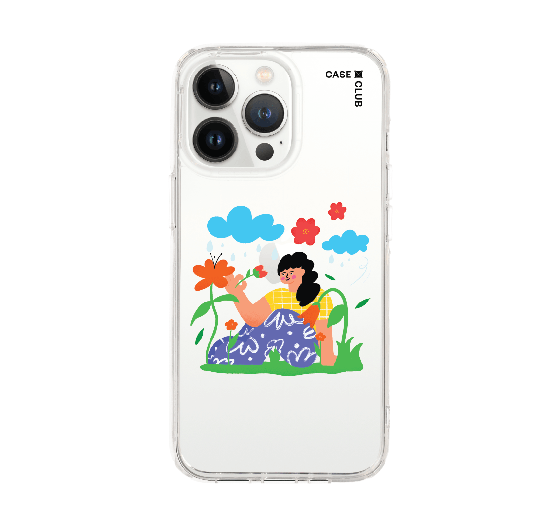 เคสใส iphone 13 pro สาวในสวน