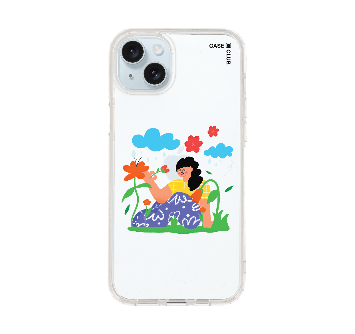 เคสใส iPhone 15 Plus สาวในสวน