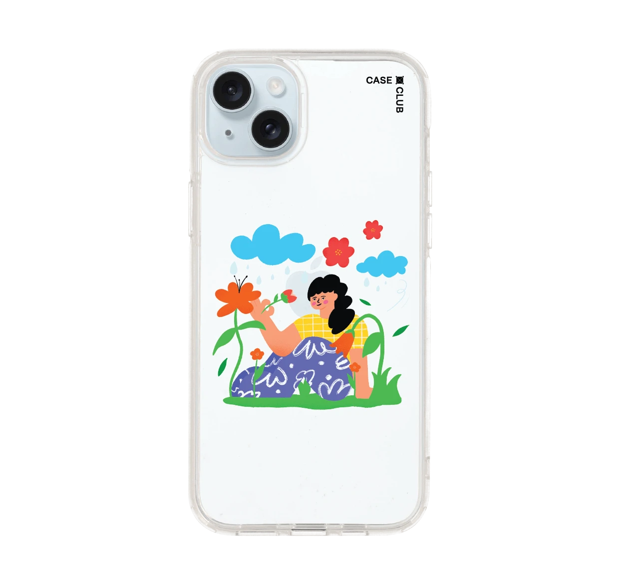 เคสใส iphone 15 plus สาวน้อยในสวนฝันชวนฝัน