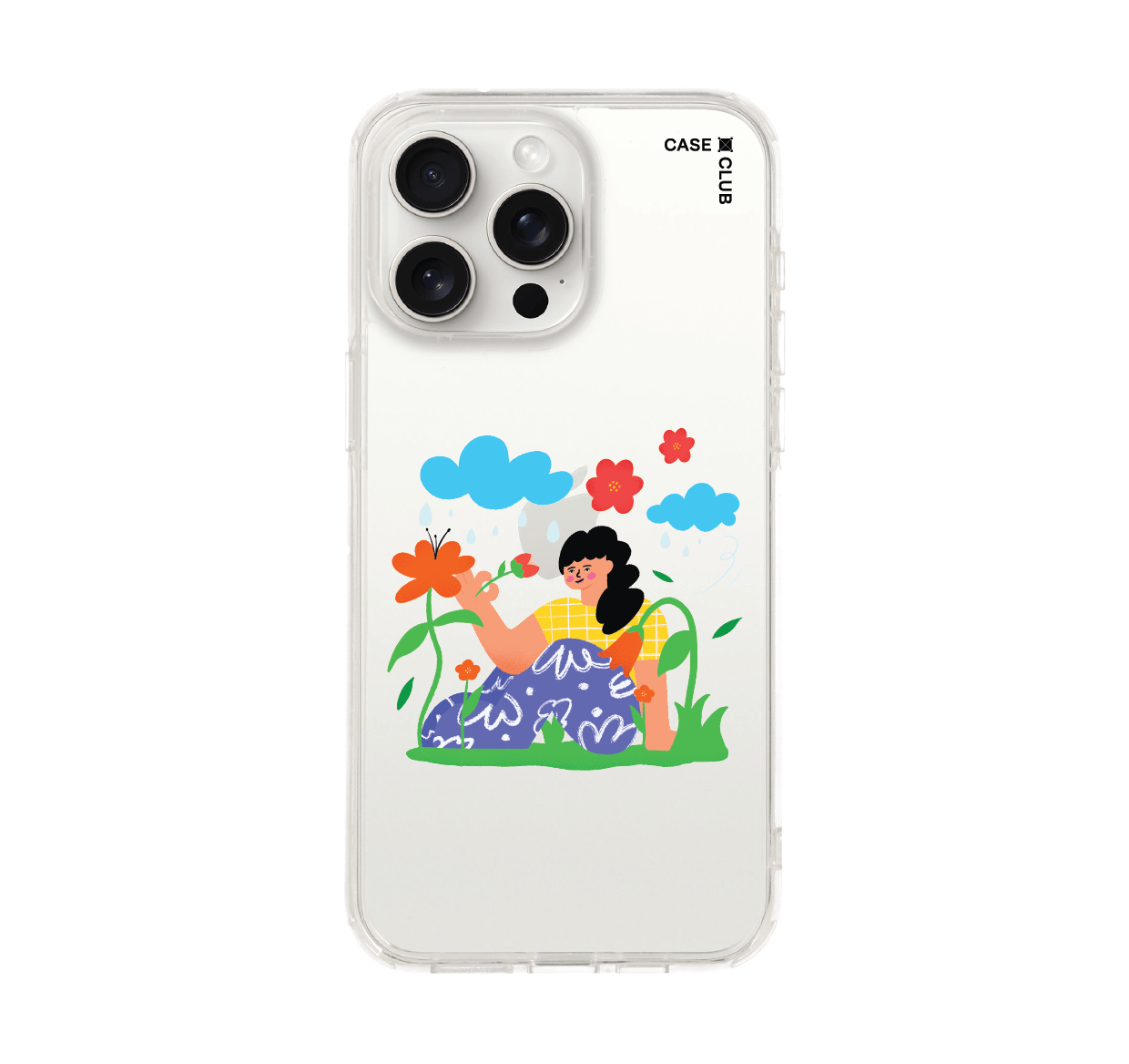 เคสใส iphone 15 pro max สาวในสวน
