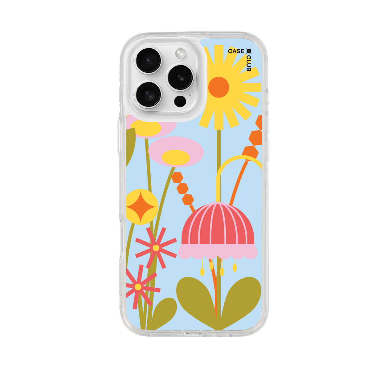 เคสใส iPhone 16 Pro Max MagSafe ดอกไม้เรขา