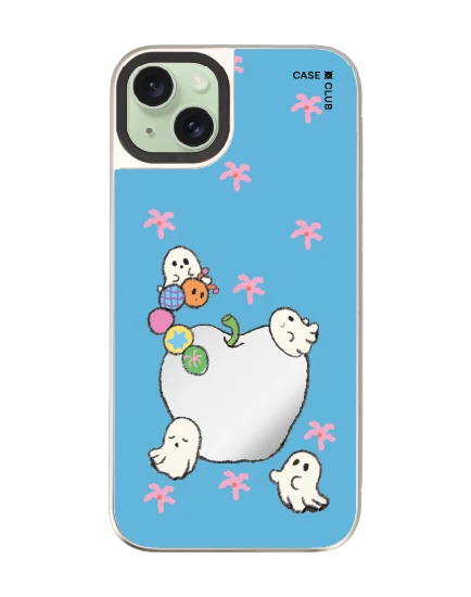 เคสกระจก iphone 15 plus magsafe ghost club apple