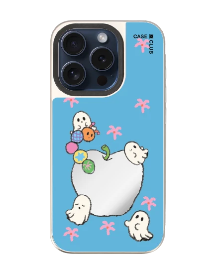 เคสกระจก iphone 15 pro magsafe ghost club apple