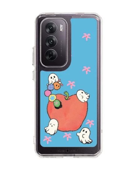 oppo reno 12 clear case ghost club apple