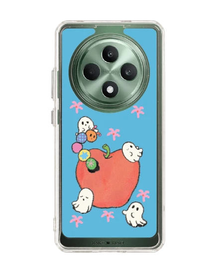 oppo reno 12f clear case ghost club apple