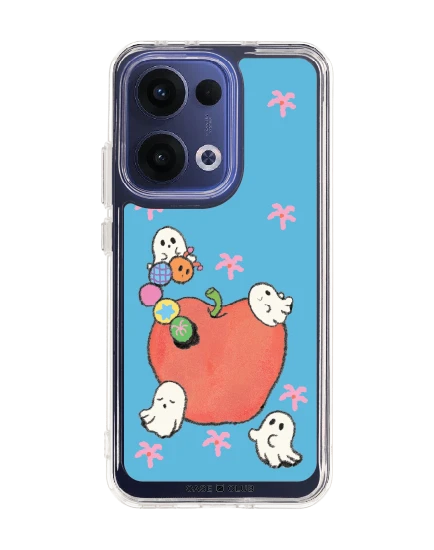 oppo reno 13 clear case ghost club apple