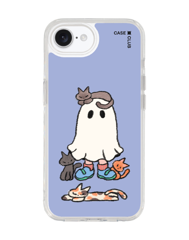 เคสใส iPhone 16e MagSafe Ghost Club แมวเหมียว