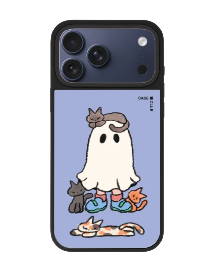 เคสกระจก iphone 17 pro max matte magsafe ghost club กับน้องแมวเพื่อนซี้