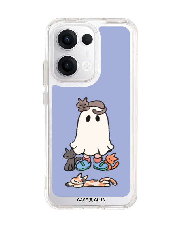 เคสใส oppo reno 13 ghost club แมวเหมียว