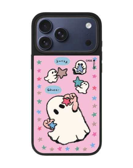 เคสกระจก iphone 17 pro max matte magsafe ghost club ผีน้อยกับดวงดาว