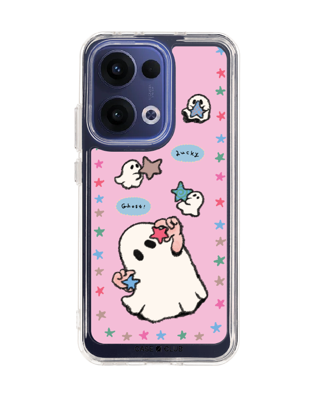 เคสใส oppo reno 13 ghost club ผีโชคดี