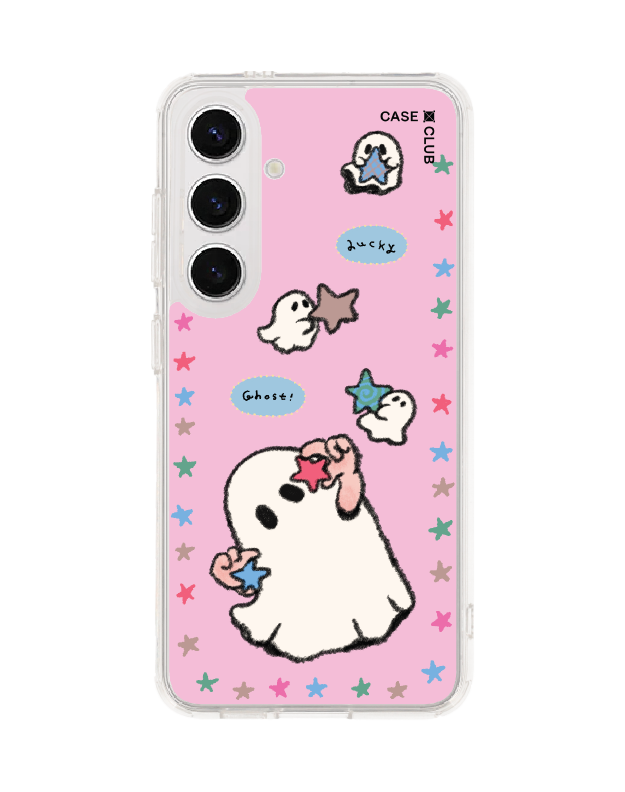 Samsung Galaxy S24 Clear MagSafe Ghost Club Lucky Ghost