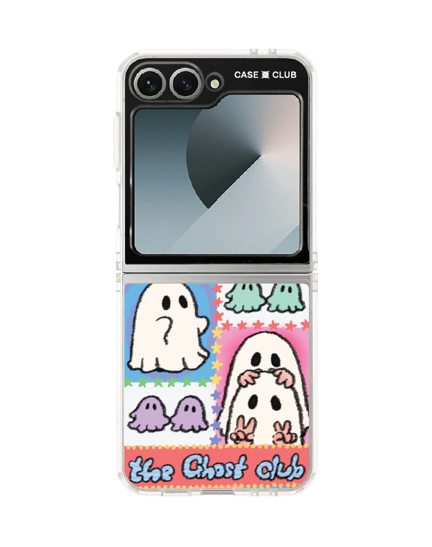 Samsung Galaxy Z Flip 6 Clear Case Ghost Club Mix