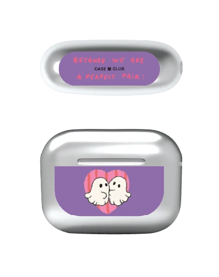 เคสสีเงิน airpods pro 2 ghost club perfect pair