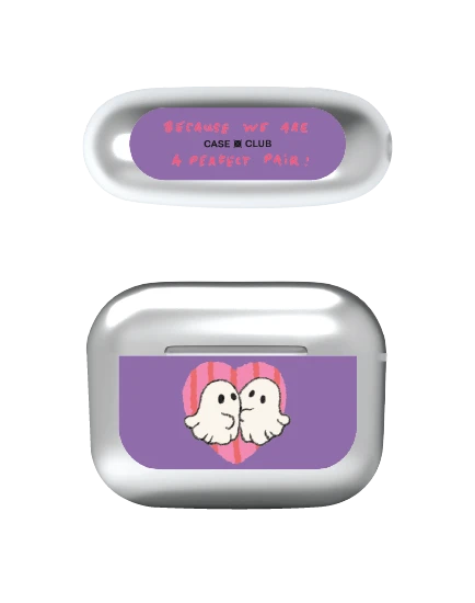 เคสสีเงิน airpods pro 3 ghost club perfect pair