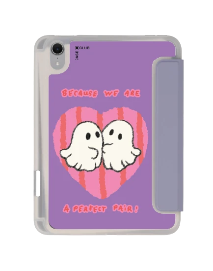 ipad mini 7 clear purple ghost club perfect pair