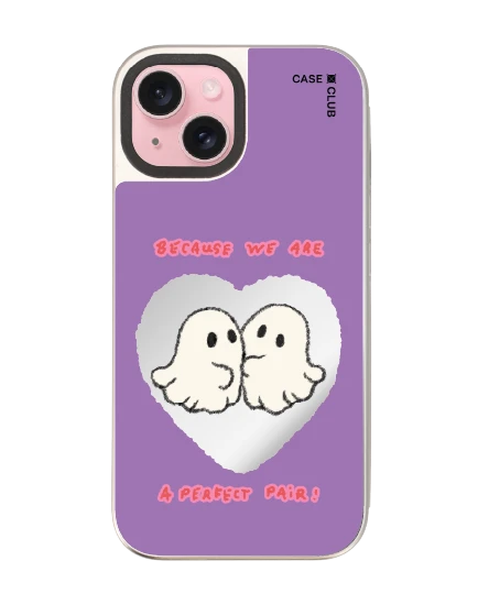 เคสกระจก iphone 15 magsafe ghost club perfect pair