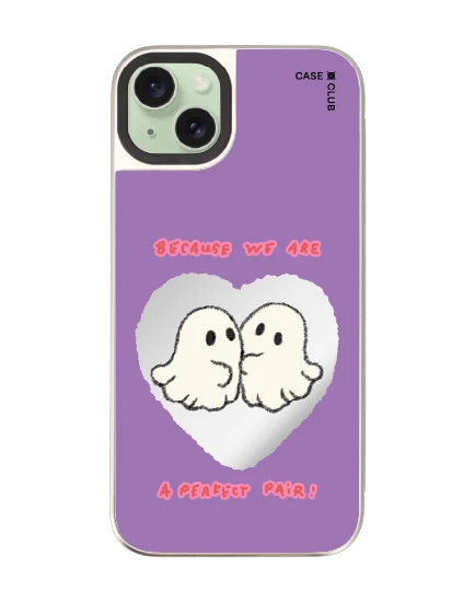 เคสกระจก iphone 15 plus magsafe ghost club perfect pair