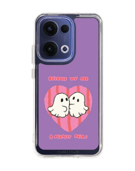 oppo reno 13 clear case ghost club perfect pair