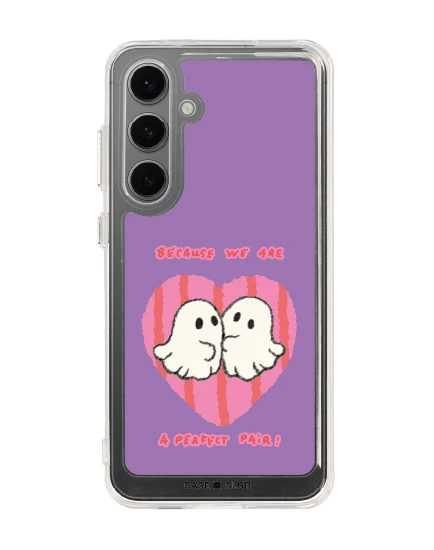 samsung galaxy s24 fe clear case ghost club perfect pair