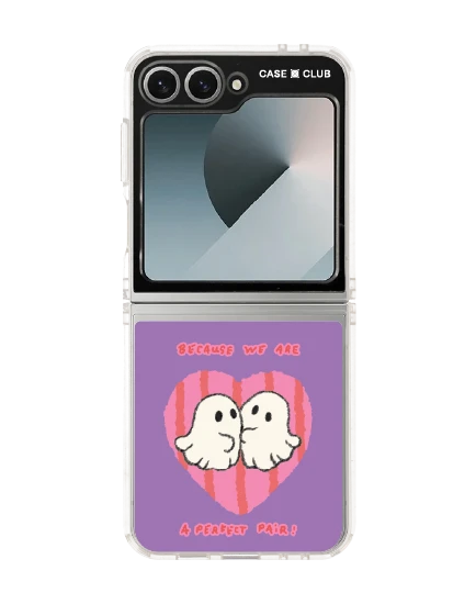 samsung galaxy z flip 6 clear case ghost club perfect pair