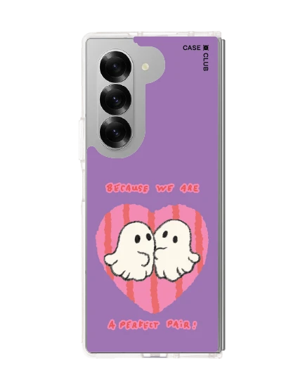samsung galaxy z fold 6 clear case ghost club perfect pair