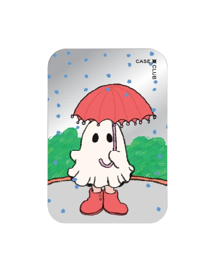 ที่เก็บบัตร magsafe แบบกระจกมีขาตั้งในตัว ghost club raining