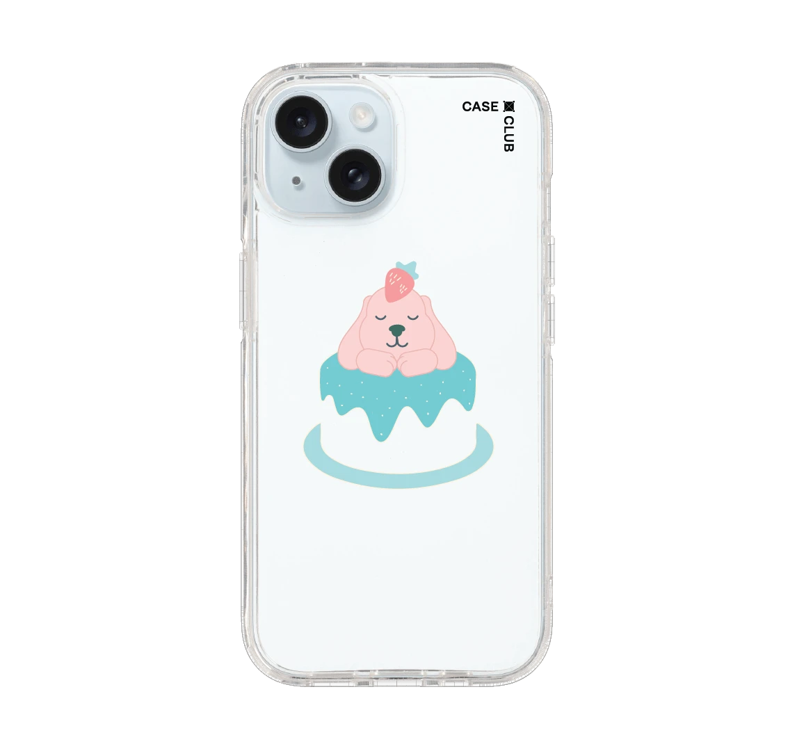 เคสใส iphone 15 เค้กโกลเด้น