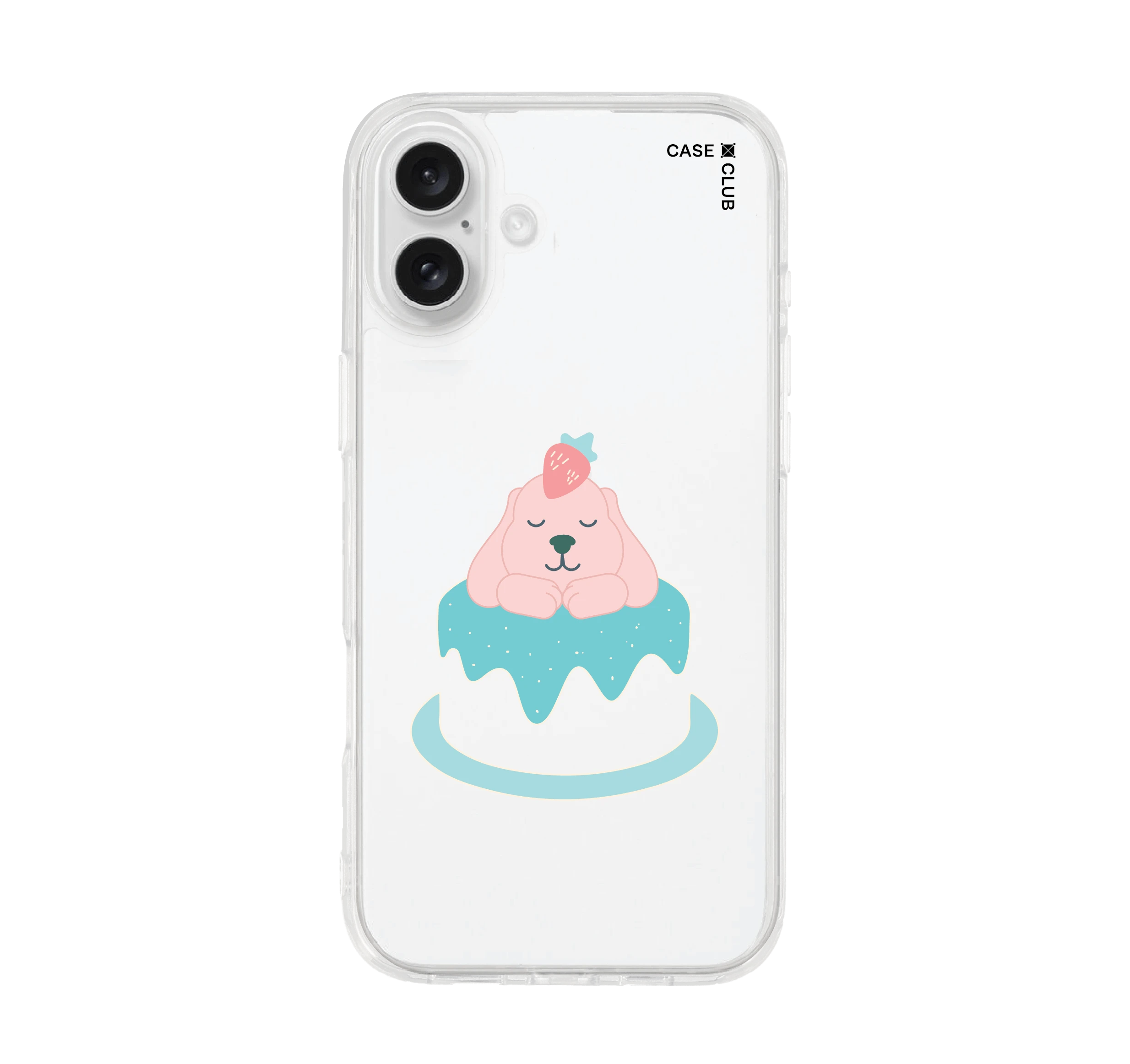 เคสใส iphone 16 plus เค้กโกลเด้น