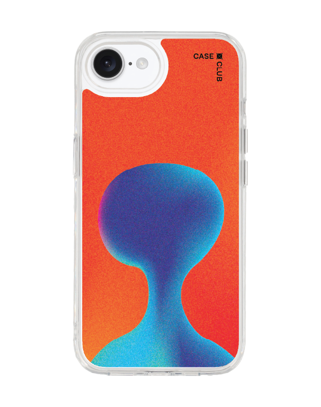 เคสใส iPhone 16e MagSafe เงามนุษย์ต่างดาวไล่สี