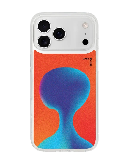 iphone 17 pro max clear gradient alien silhouette